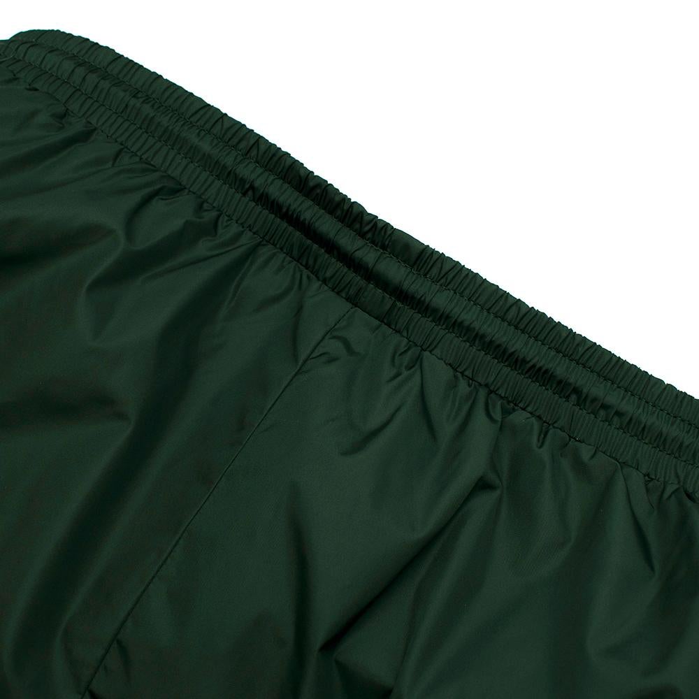 Black Gucci Green Swim Shorts with Logo Stripes 52
