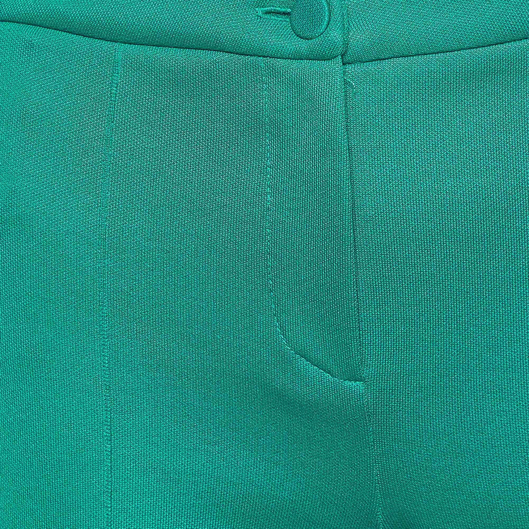 Women's Gucci Green Tech-jersey Side Stripe Stirrup Leggings XS For Sale