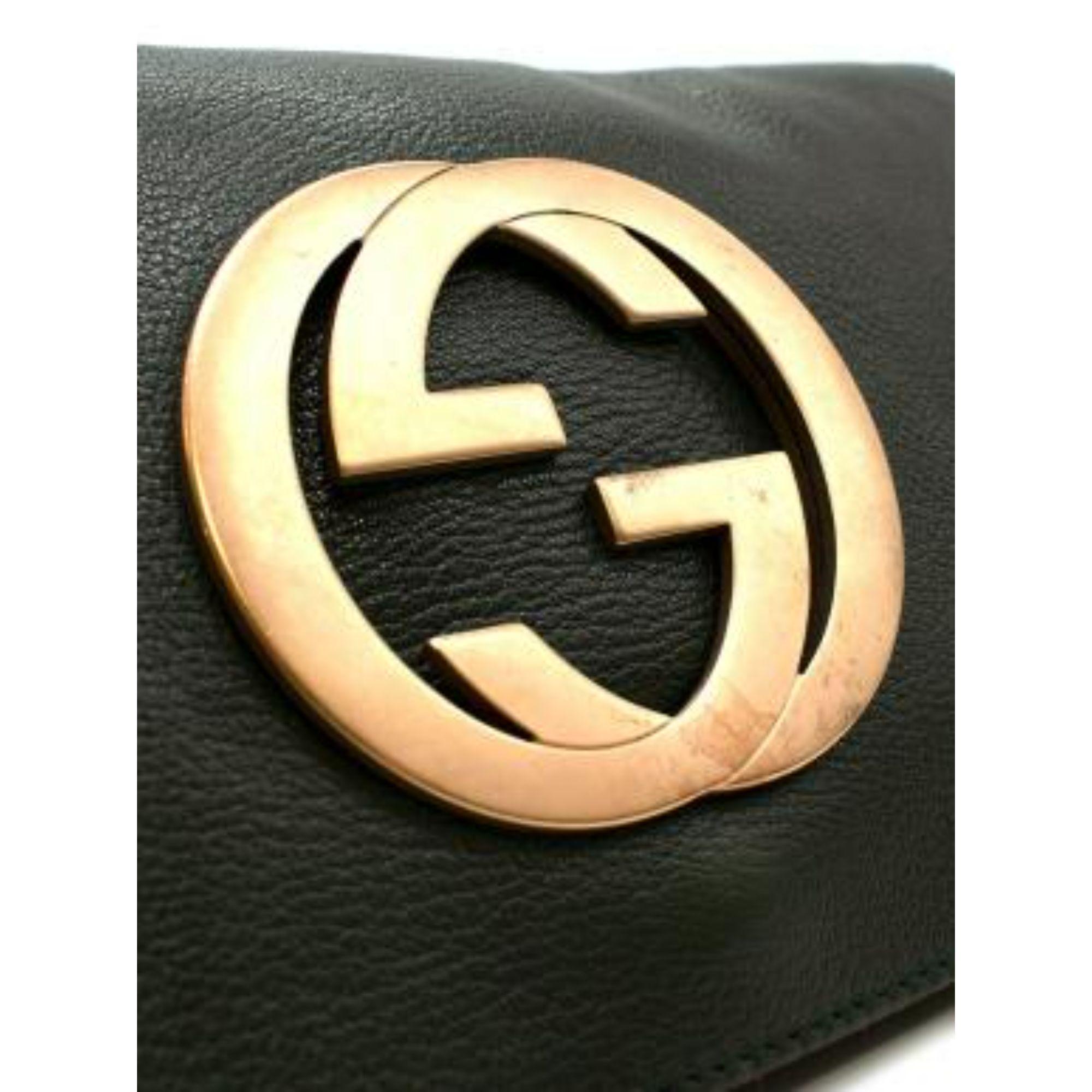 Gucci Green Vintage Blondie Leather Shoulder Bag For Sale 3