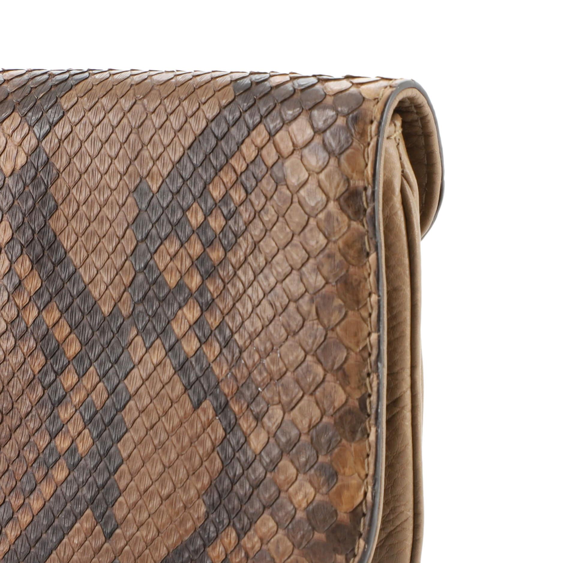 Gucci Greenwich Clutch Python and Leather 3