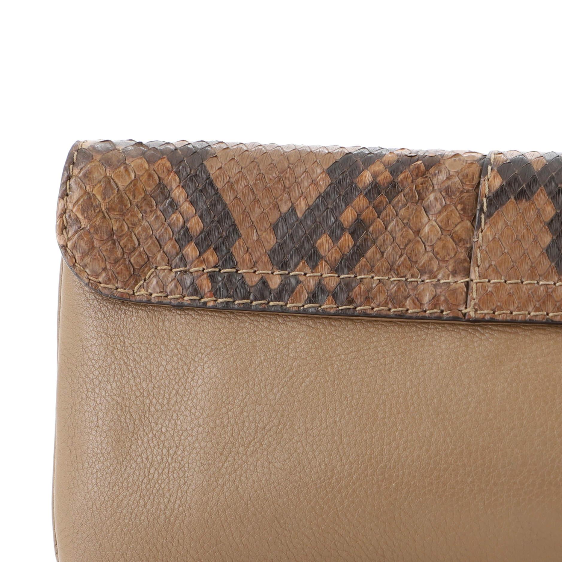 Gucci Greenwich Clutch Python and Leather 4
