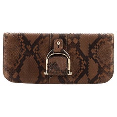 Gucci-Clutch aus Python und Leder in Greenwich