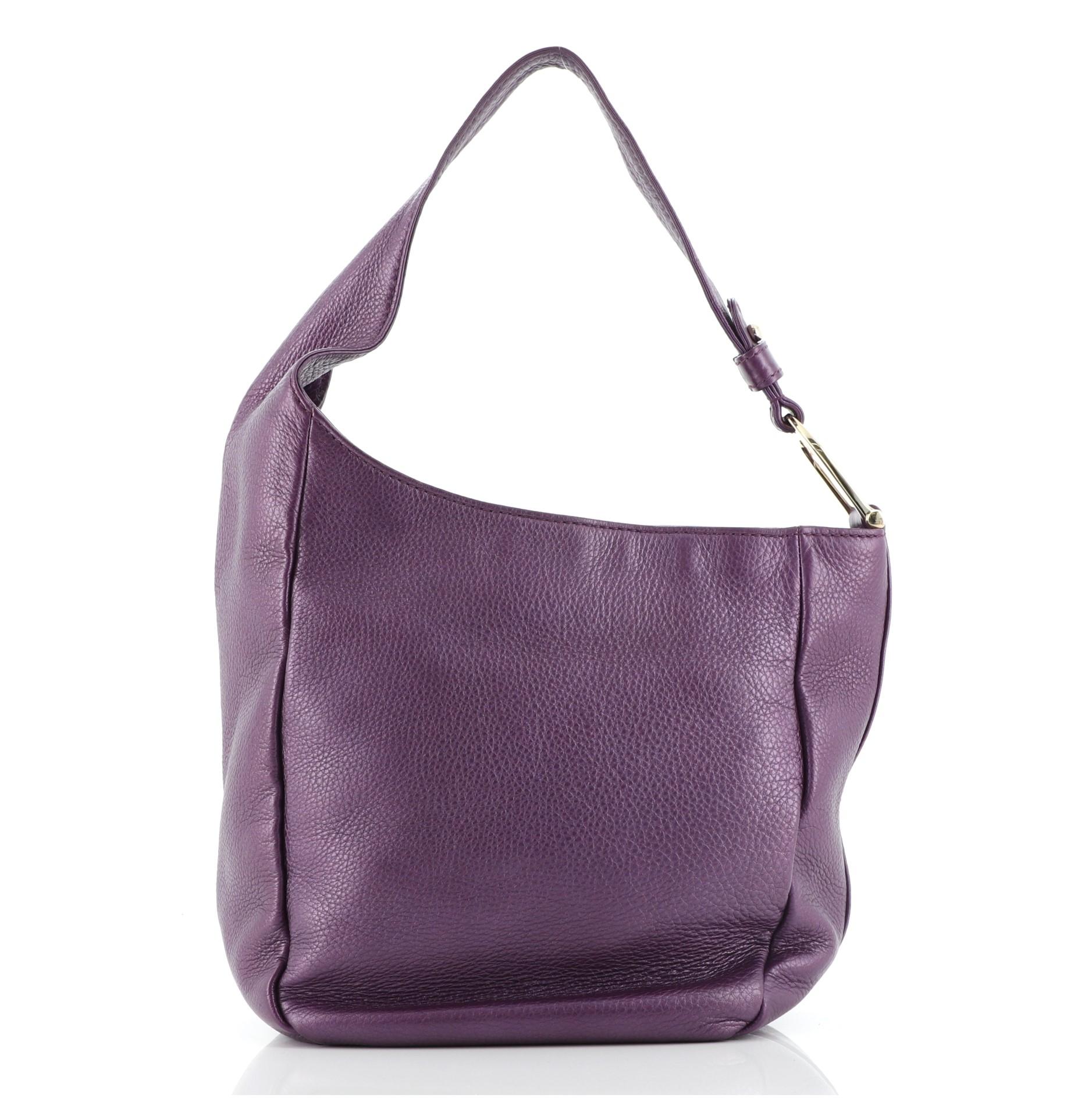 Gucci Greenwich Hobo Leder Klein (Grau)