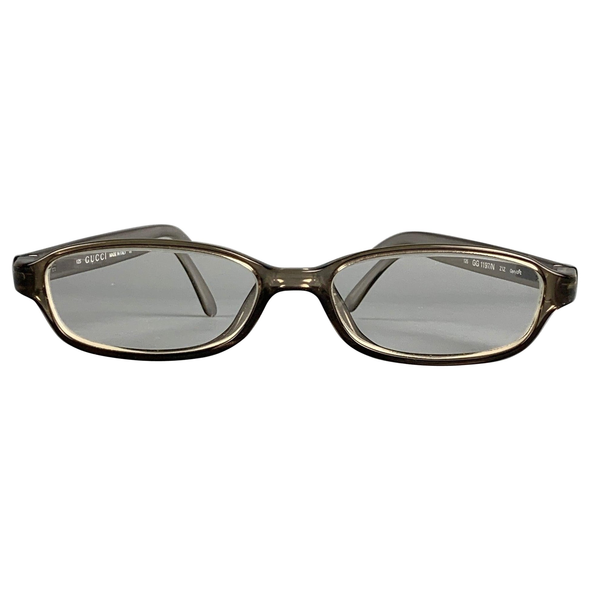 GUCCI Écrins en acétate gris