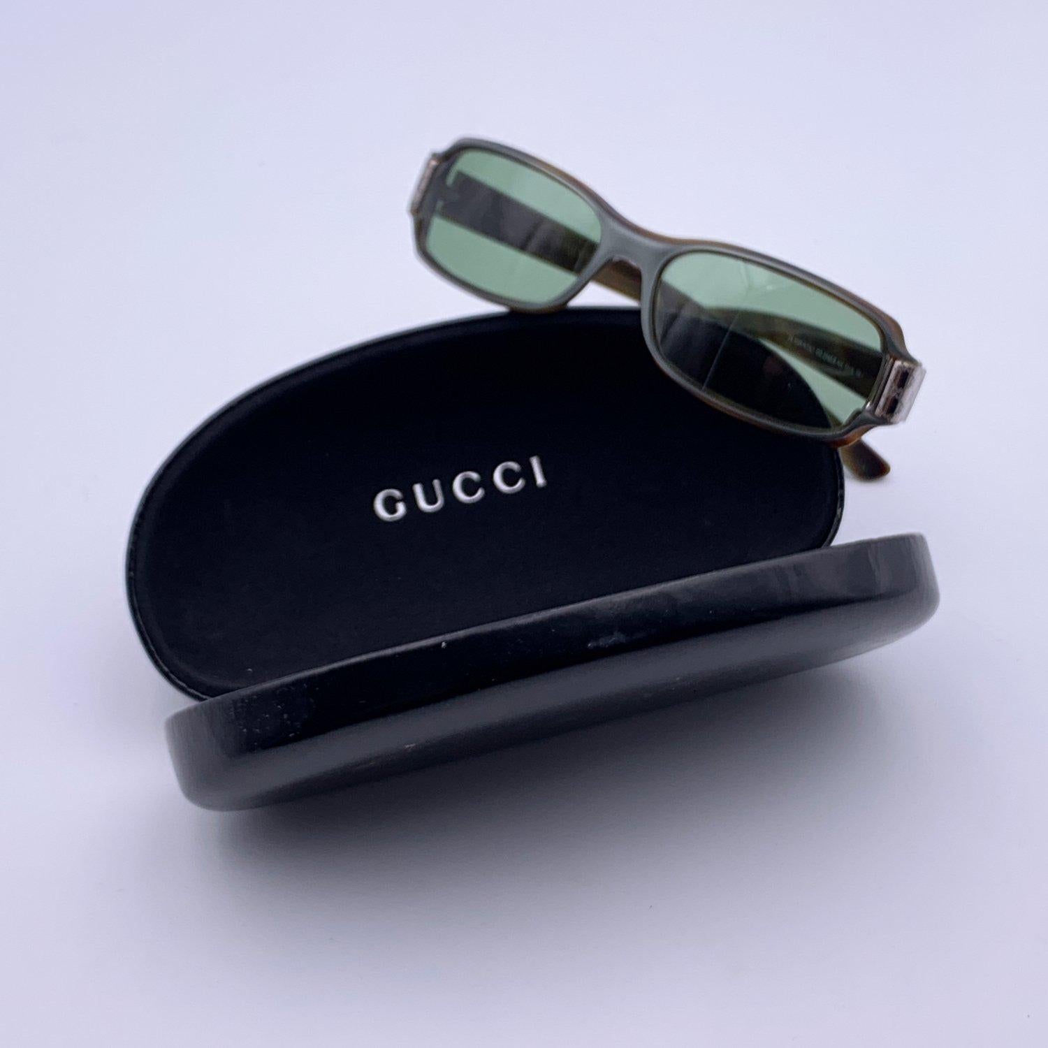 Gray Gucci Grey Acetate Rectangle GG2548/S Sunglasses 53/15 130mm