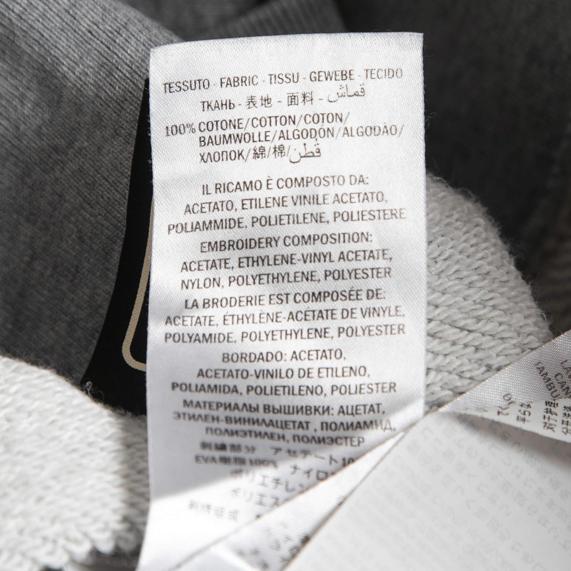 Gucci Grey Cotton LA Angels Patch Detail Sweatshirt XS 1