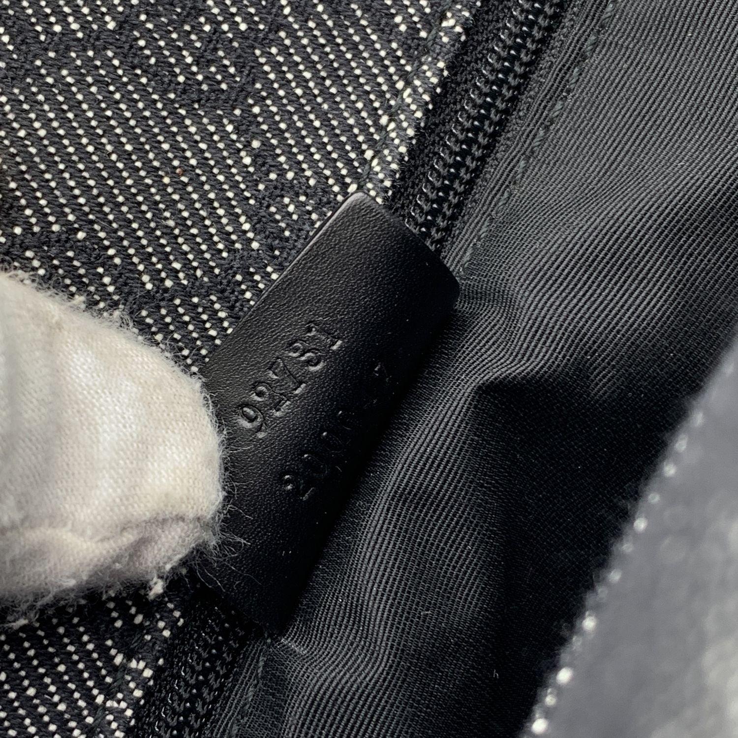 Gucci Grey Denim Monogram Canvas Tote Shoulder Bag 2