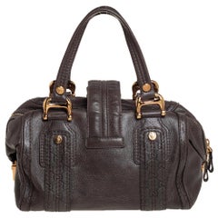 Gucci Grey Guccissima Leather Aviatrix Boston Bag