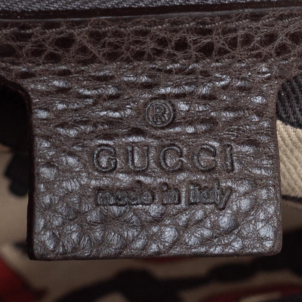 Gucci Grey Guccissima Leather Aviatrix Boston Bag In Good Condition In Dubai, Al Qouz 2