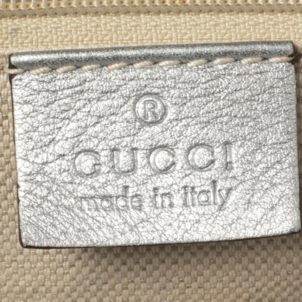 Gucci Grey Guccissima Leather Medium Sukey Boston Bag 6