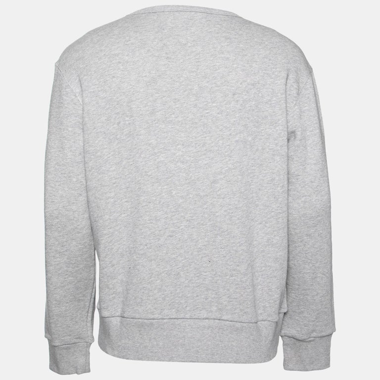 Gucci Grey Knit Privilegium Perpetuum Crew Neck Sweatshirt S For Sale at  1stDibs