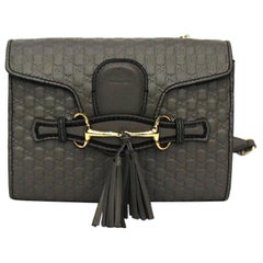 Gucci Grey Leather Emily Bag