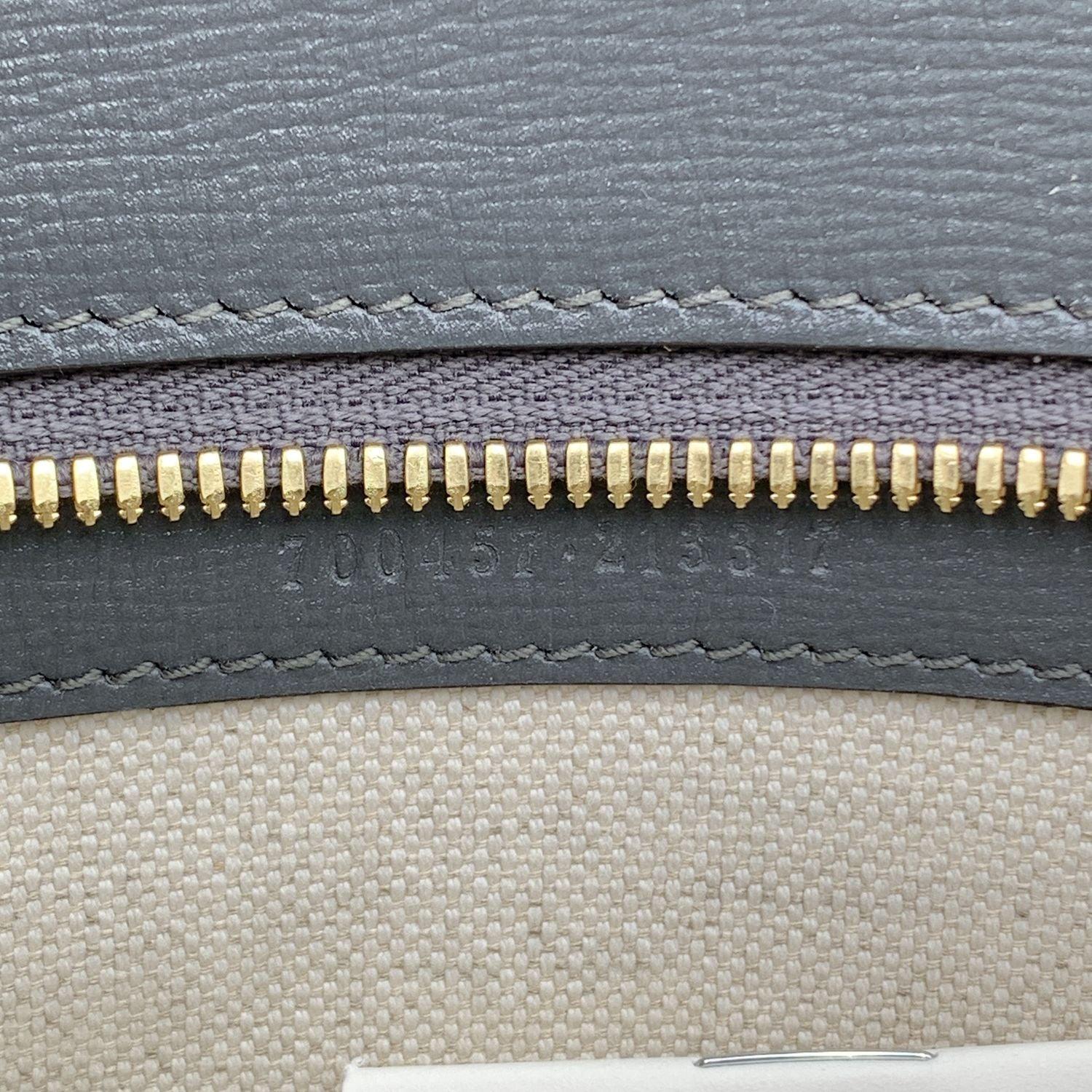 Gucci Grey Leather Horsebit 1955 Unisex Box Shoulder Bag For Sale 1