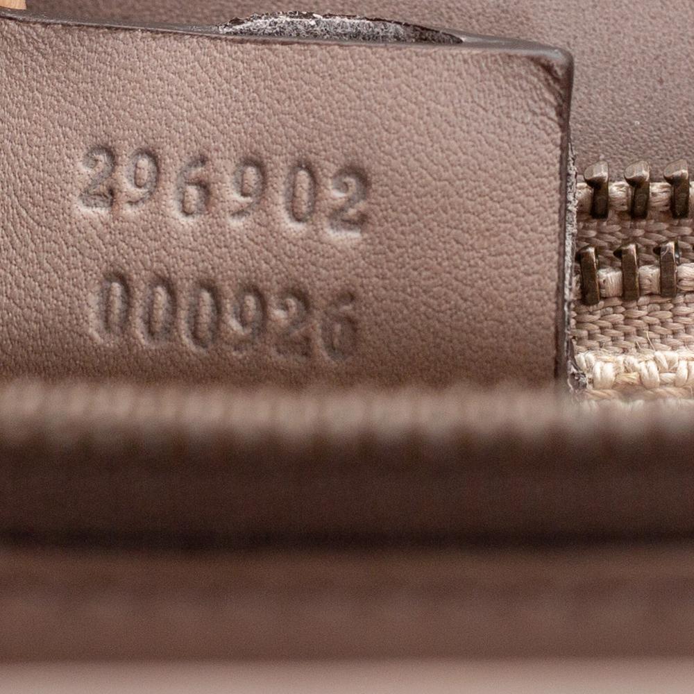 Gucci Grey Leather Medium Duilio Brogue Shoulder Bag 6