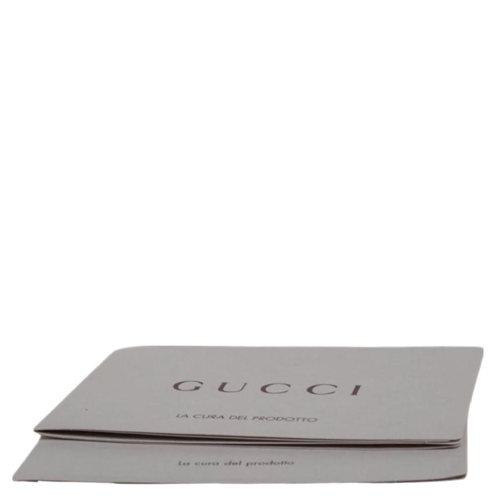 Gucci Grey Leather Medium Duilio Brogue Shoulder Bag 7