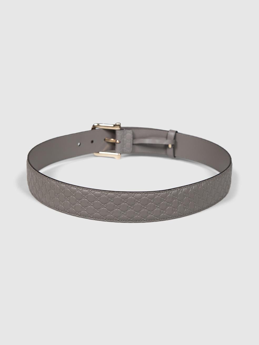 Donna Gucci Cintura Microguccissima in pelle grigia in vendita
