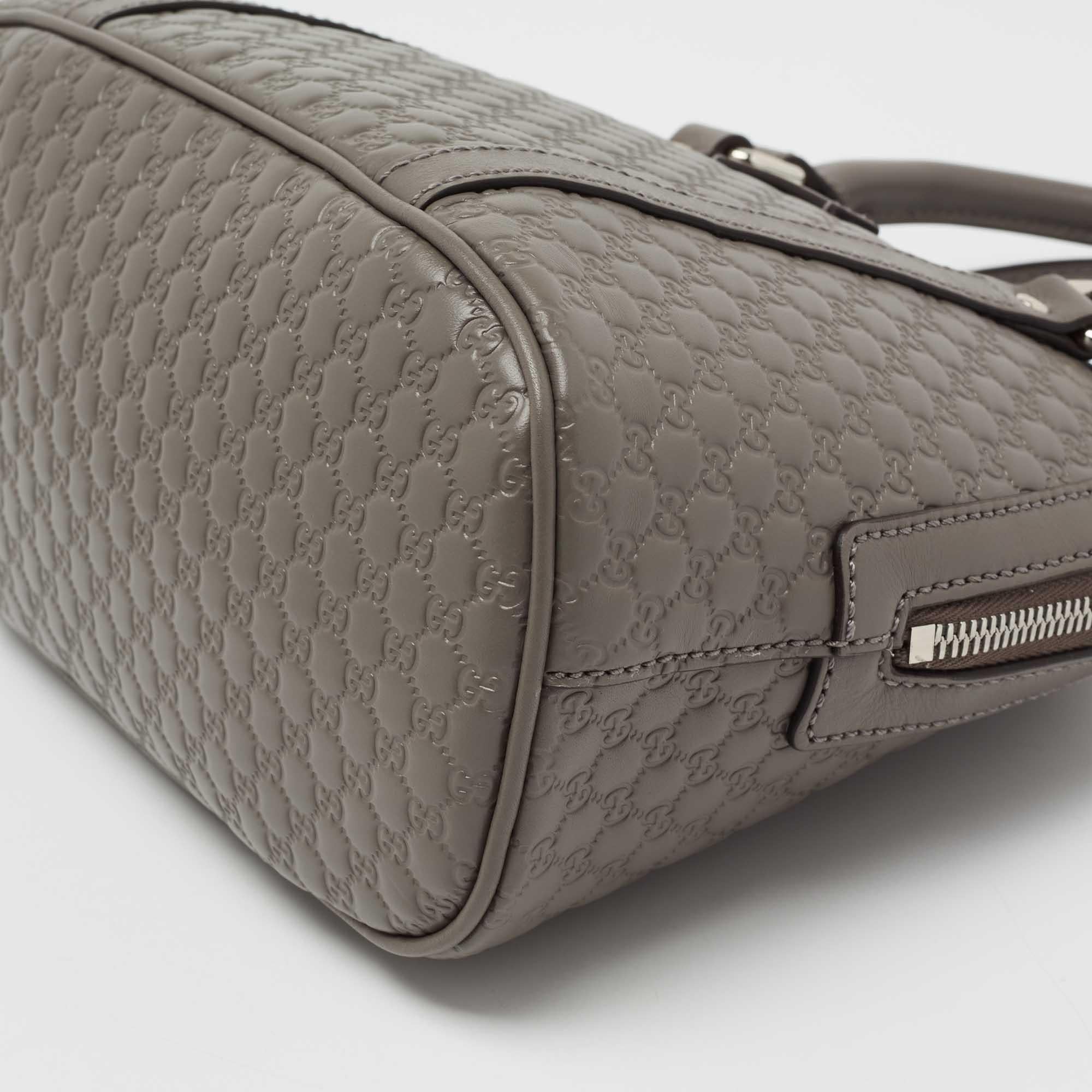 Gucci Grey Microguccissima Leather Mini Dome Bag 3