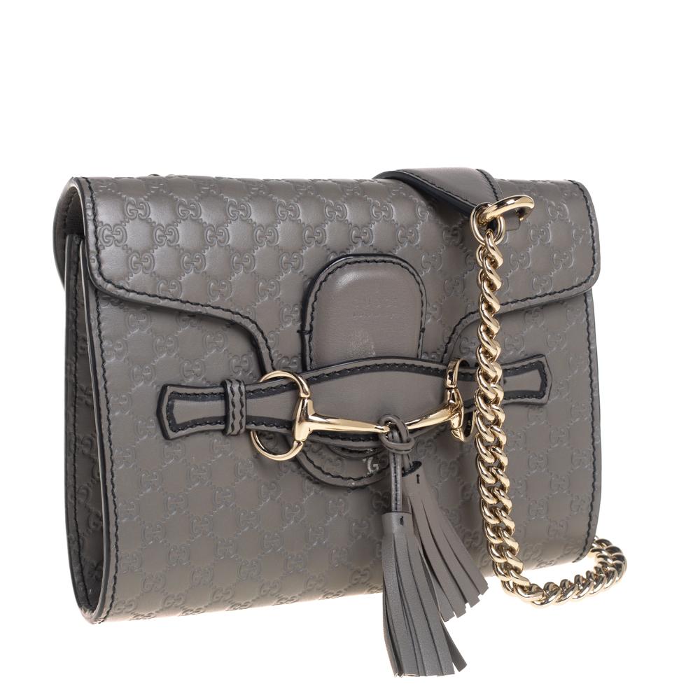 gucci microguccissima leather shoulder bag