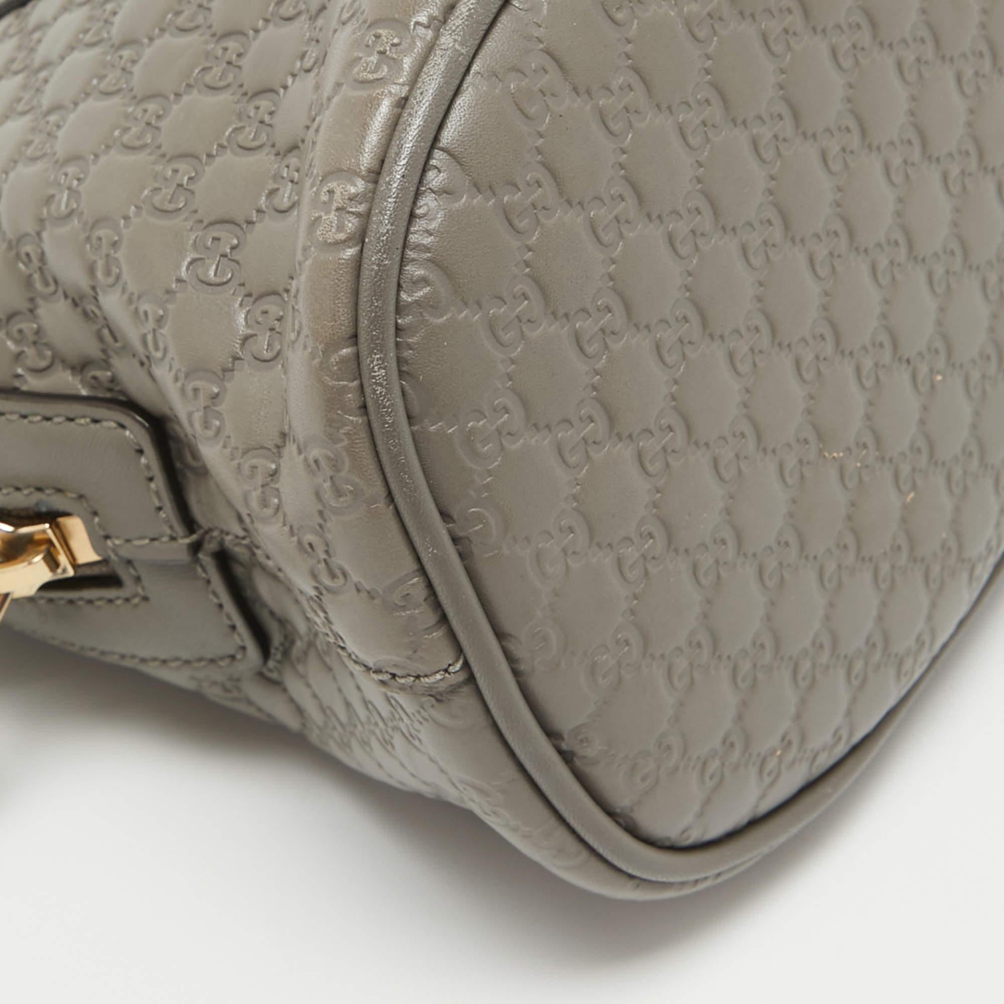 Gucci Grey Microguccissima Leather Mini Nice Dome Bag 9