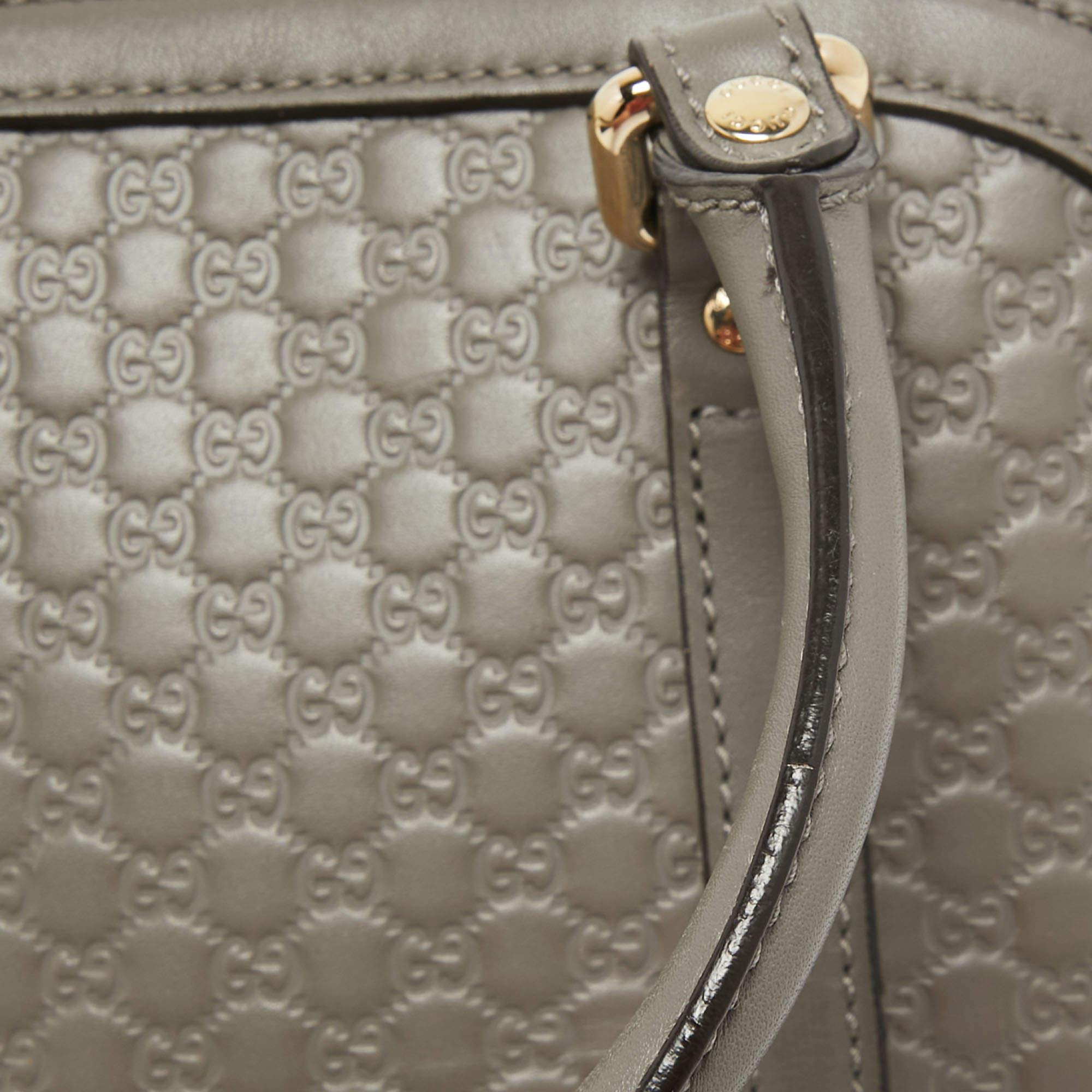 Gucci Grey Microguccissima Leather Mini Nice Dome Bag 10