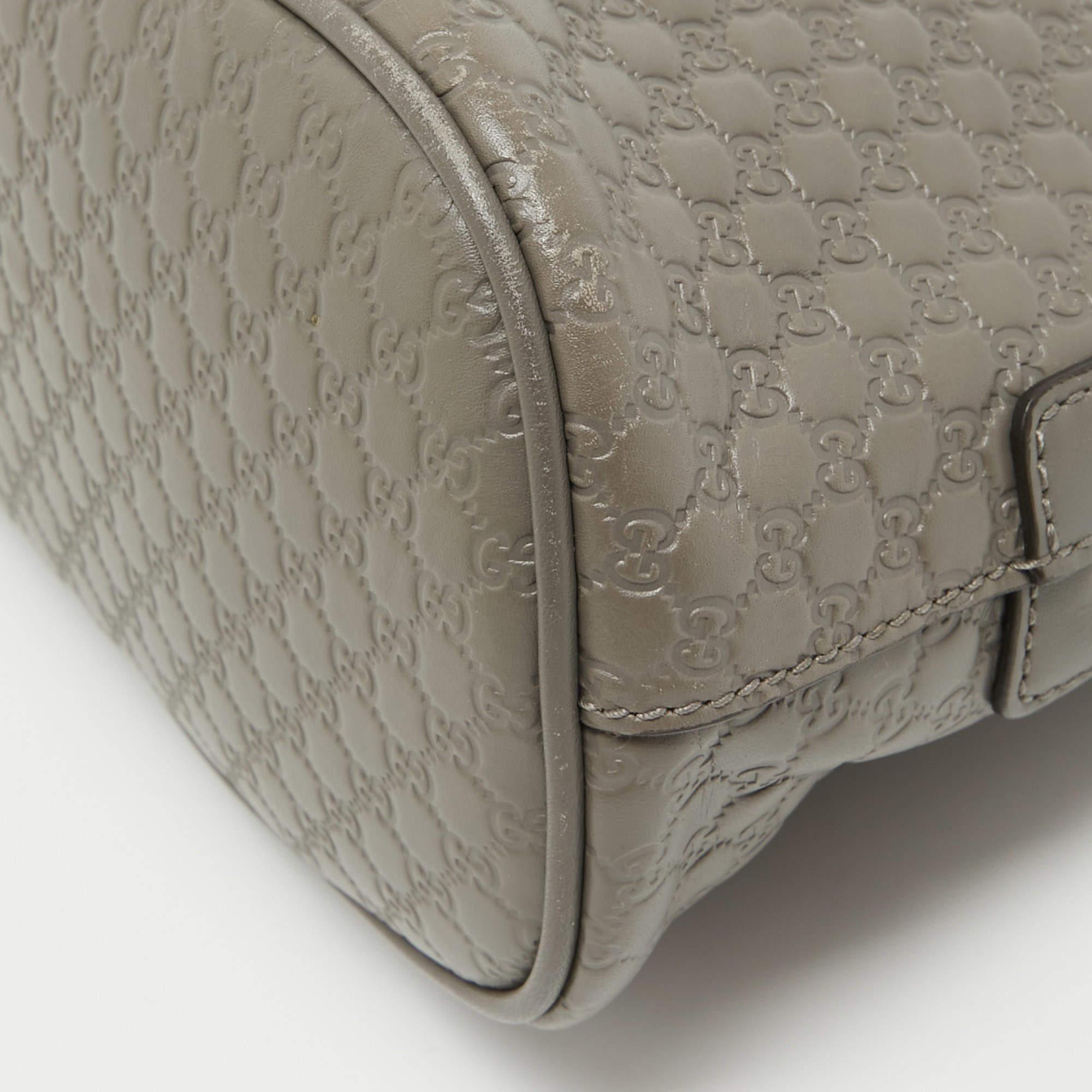 Gucci Grey Microguccissima Leather Mini Nice Dome Bag 13