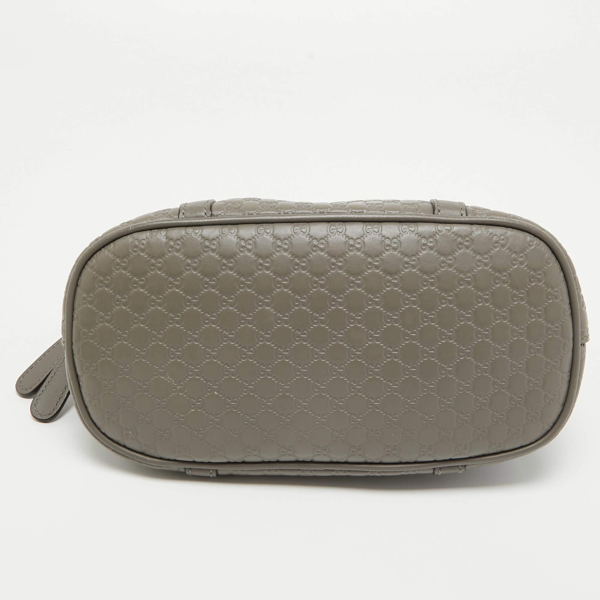 Gucci Grey Microguccissima Leather Mini Nice Dome Bag 1