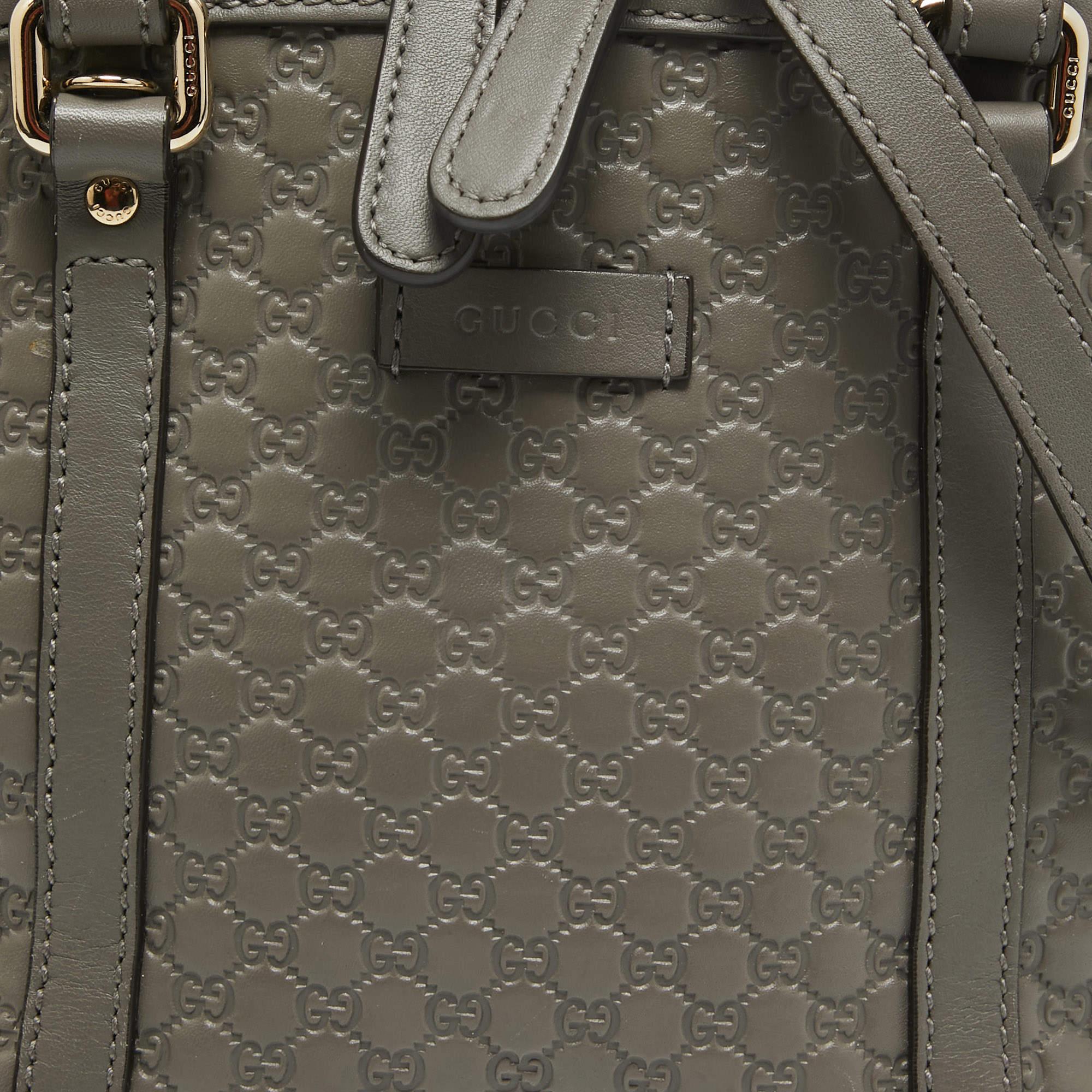 Gucci Grey Microguccissima Leather Mini Nice Dome Bag 4