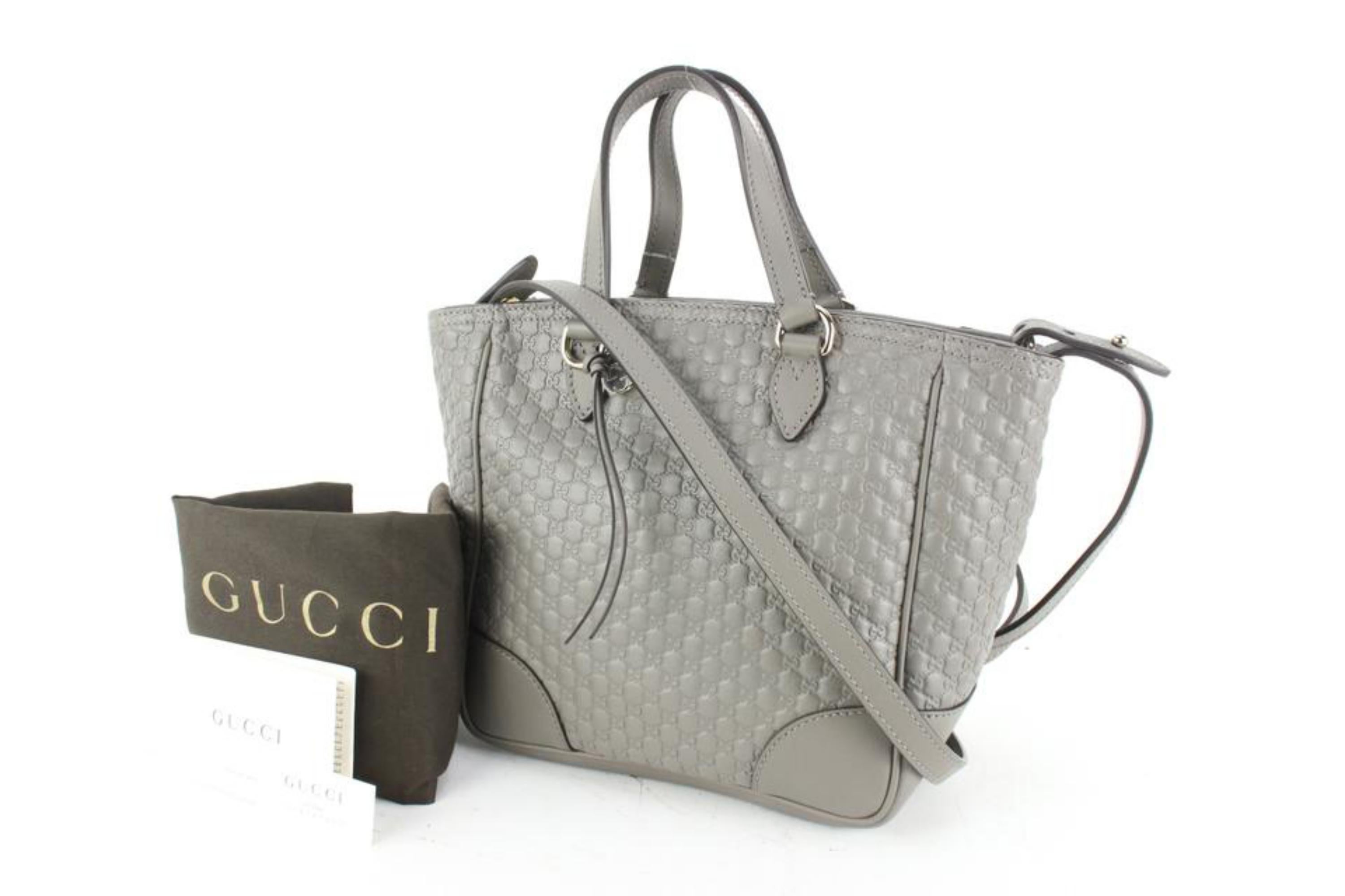 Gucci Grey Microguccissima Small Bree Tote Graphite 98gk68s For Sale 4