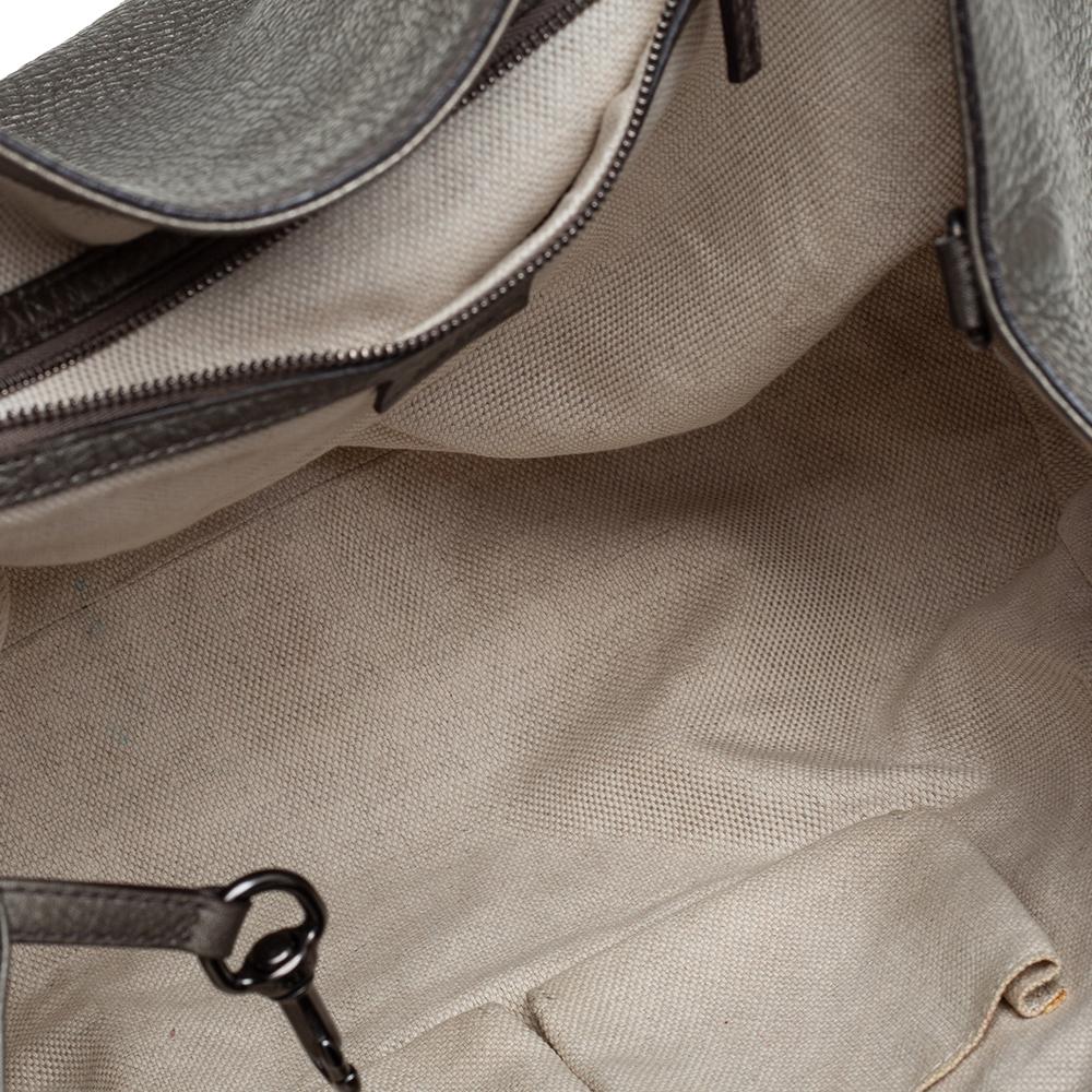 Gucci Grey Pebbled Leather Soho Working Tote 1