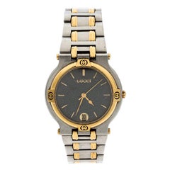 Gucci Grey Stainless Steel 9000M Women's Wristwatch 32MM
