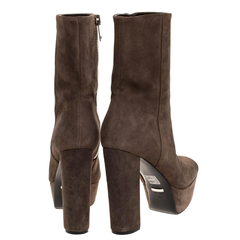 grey suede ankle boots