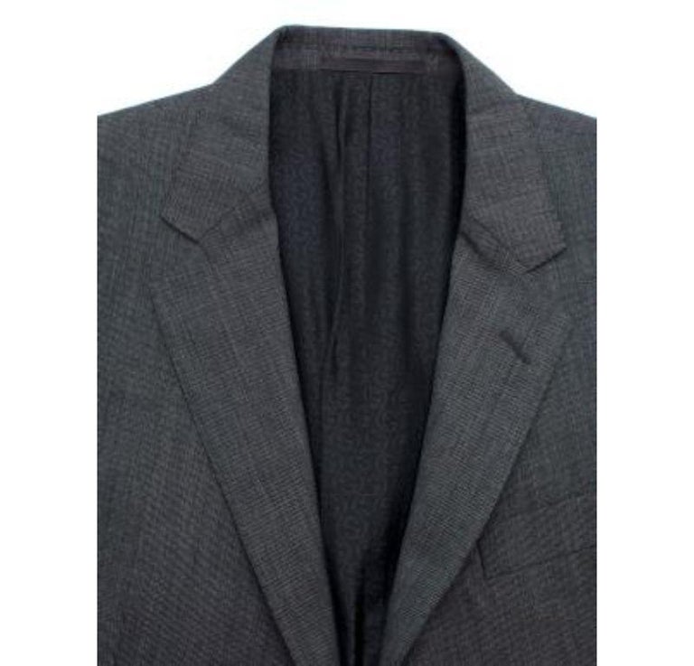 Gucci Men's Gucci Pinstripe Wool Single Breasted Blazer Grey