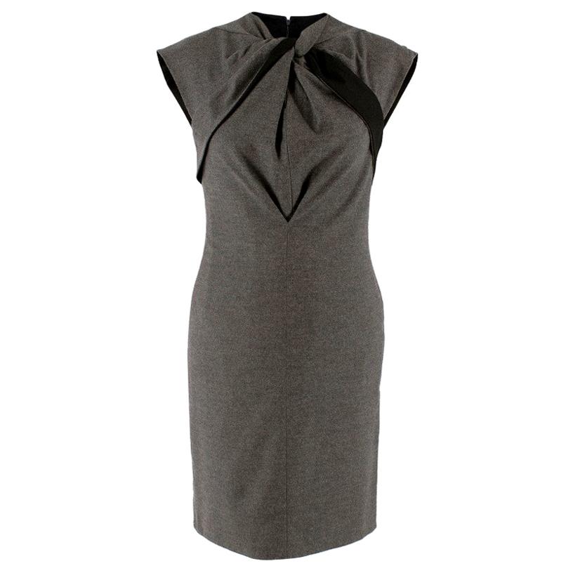 Gucci Grey Wool Tailored Dress - Size US 2 For Sale