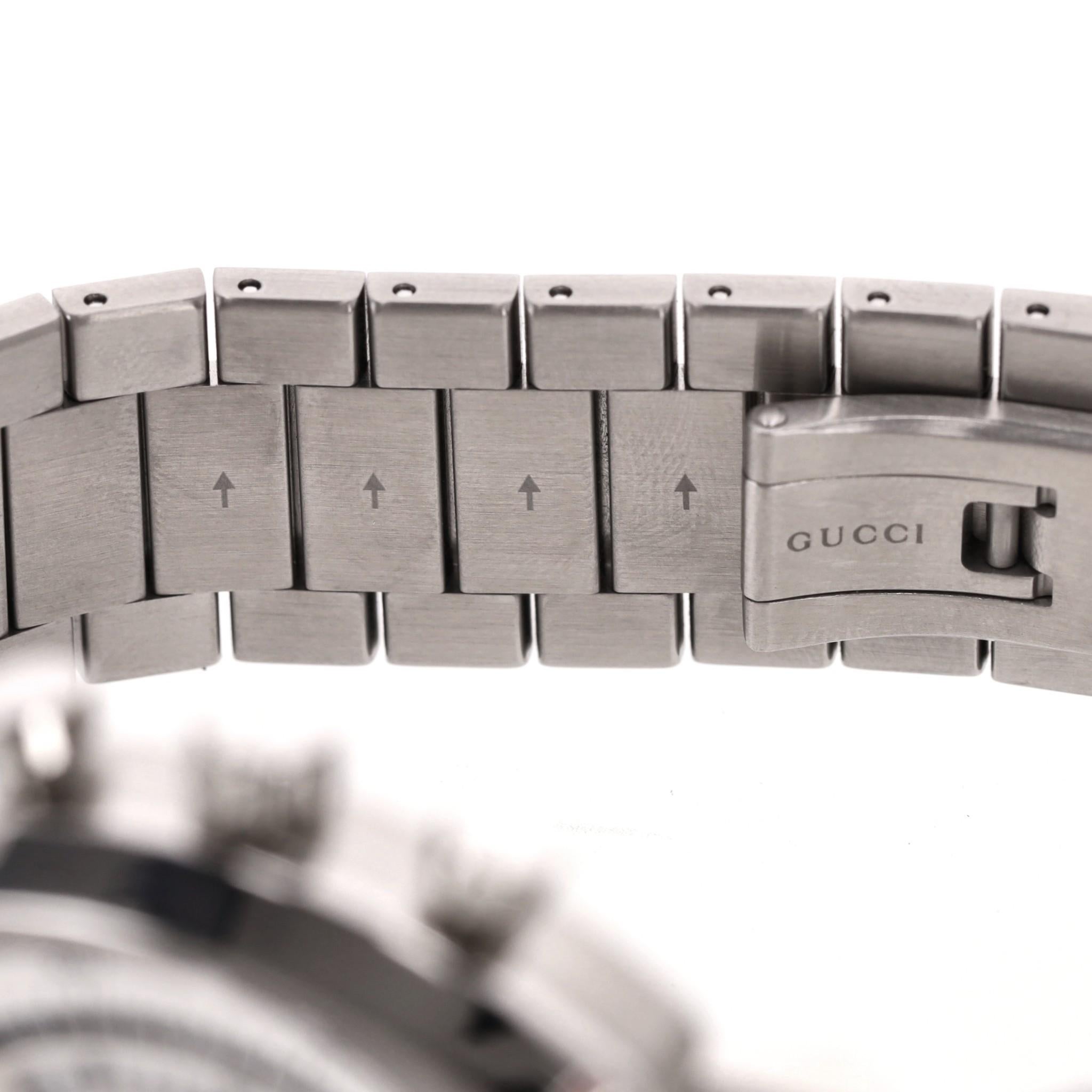 Gucci Grip Chronograph Stainless Steel Watch 40mm For Sale 6
