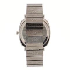 Gucci Grip Date Quartz Watch Stainless Steel 35