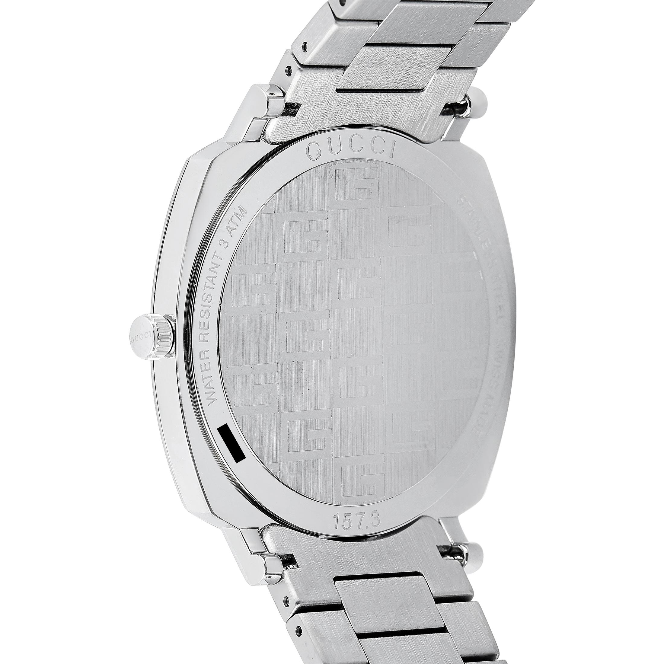 Gucci Grip Stainless Steel Watch YA157410 In New Condition In Southampton, PA