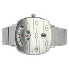 GUCCI Grip YA157401 Watch. Silver Tone Gucci 157.4 WristWatch