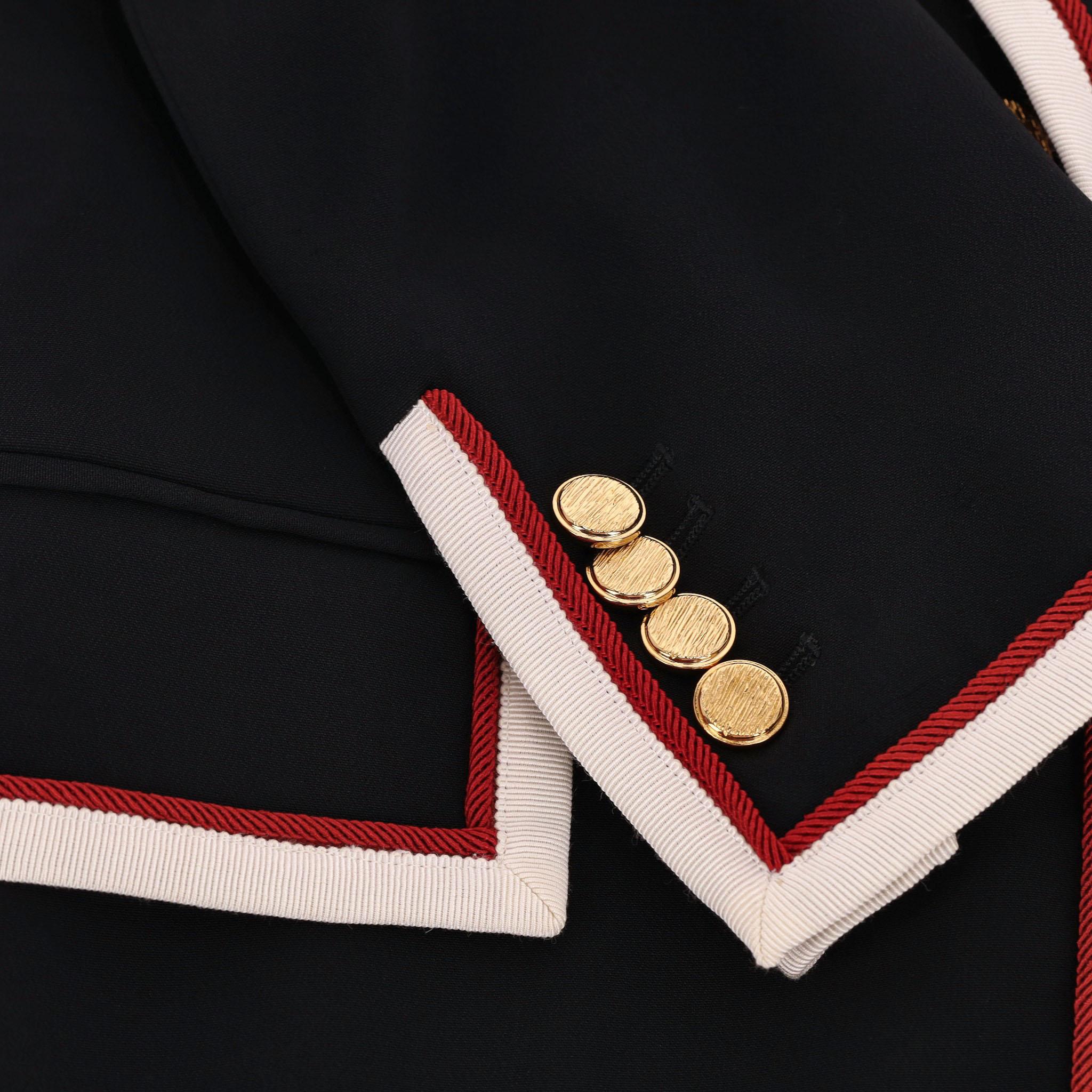 Blazer/Giacca in cady guarnito di Gucci in vendita 1