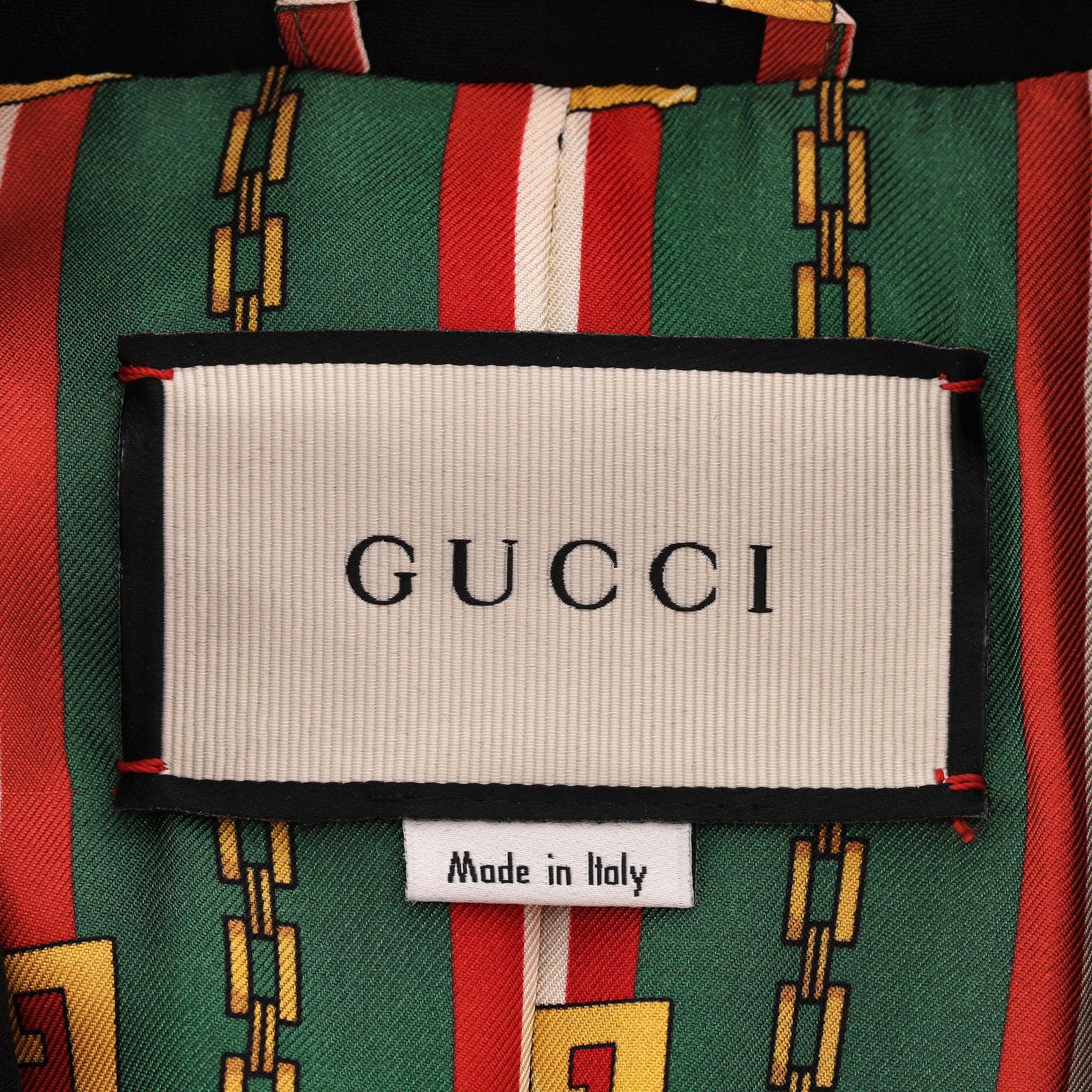 Blazer/Giacca in cady guarnito di Gucci in vendita 4