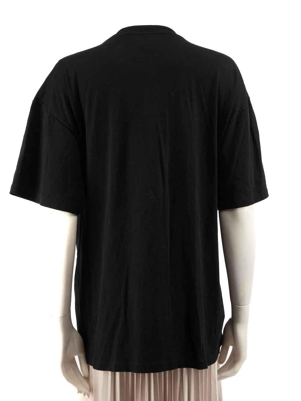 Gucci Gucci Schwarz verschönert Lemon Logo T-Shirt Größe L im Zustand „Hervorragend“ im Angebot in London, GB
