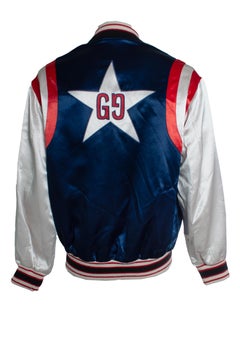 Gucci, Gucci blue acetate jacket with GG blade