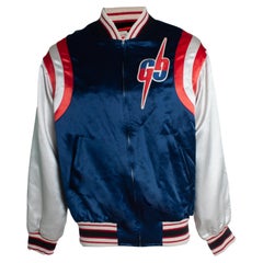 Gucci, Gucci blue acetate jacket with GG blade