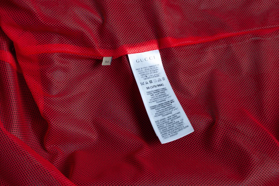 Gucci, Gucci GG Canvas Bowlinghemd aus Nylon in Grün im Angebot 1