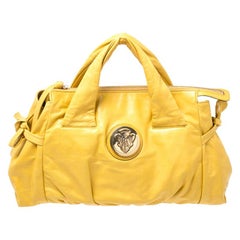  Gucci Mustard Leather Hysteria Tote