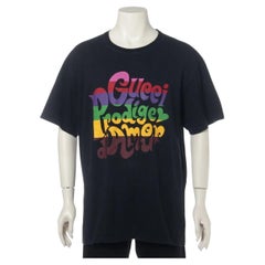 Gucci - T-shirt en coton "Gucci Prodige D'Amour" - Noir