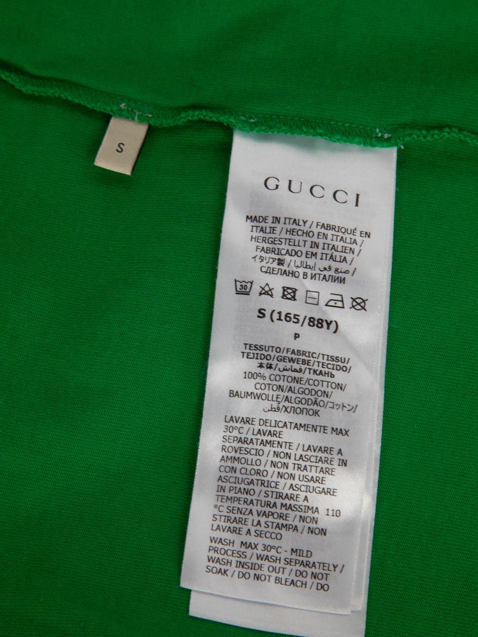 Gucci Gucci x Adidas Green Oversized Printed T-Shirt Size S 2