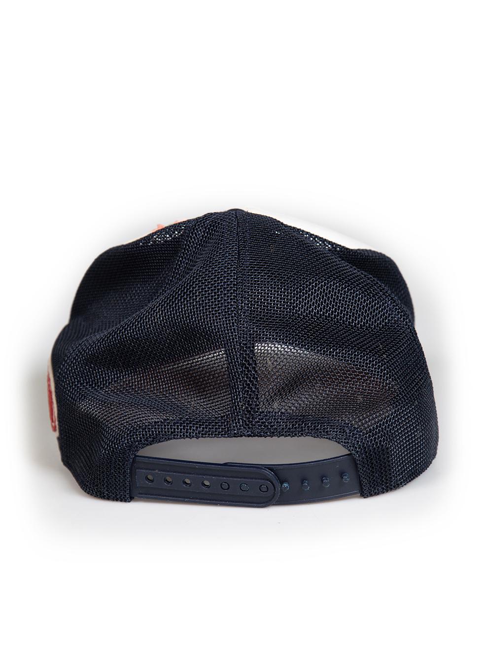 Black Gucci Gucci x NY Yankees Flower Embellished Logo Cap