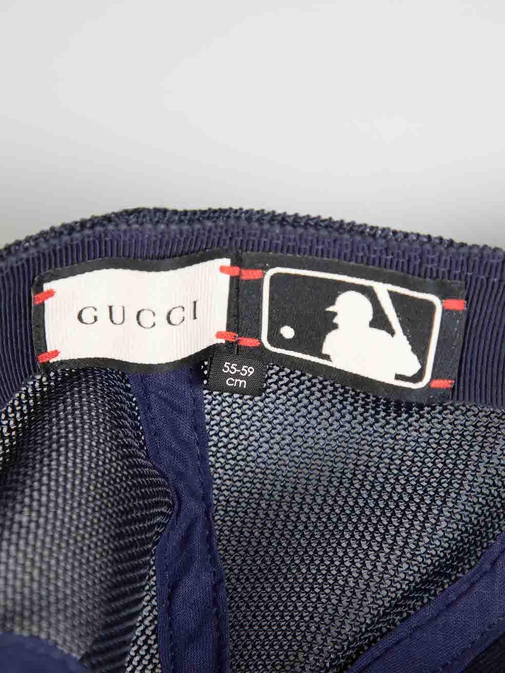 Gucci Gucci x NY Yankees Flower Embellished Logo Cap 1