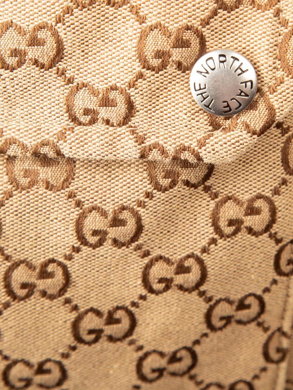 Gucci Gucci x The North Face 2021 Brown Supreme GG Quilted Puffer Coat Size XXS 2