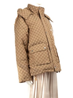 Gucci Gucci X The North Face Beige Puffer Coat Size L